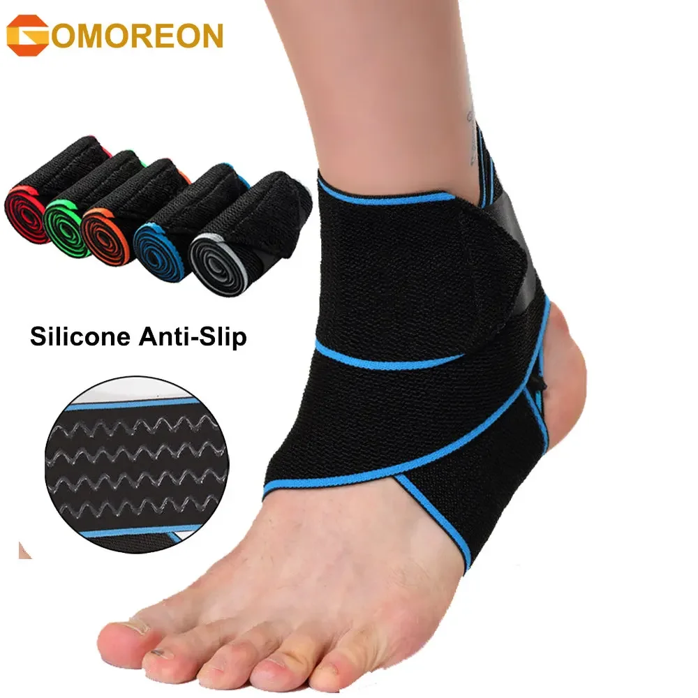 

1Pcs Sports Ankle Strain Wraps Bandages Elastic Ankle Support Brace Protector For Fitness Running Basketball Football