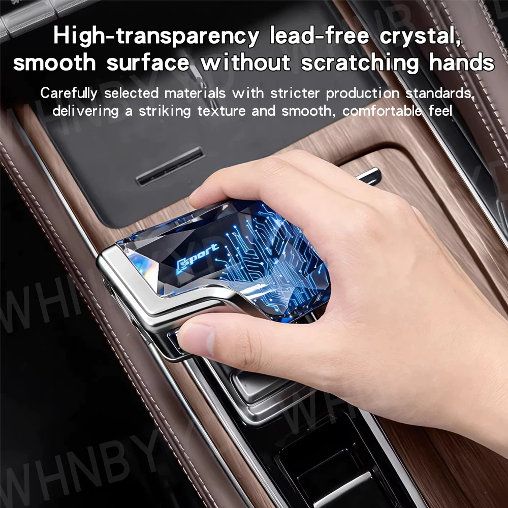 Yacht Style Crystal Gear Shift Knob For Geely Monjaro Xingyue L Car Interior Modification LED Shifter Handle Auto Accessories