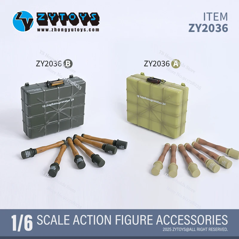 

ZYTOYS ZY2036 1/6 солдатская мини статическая граната модель коробки ZY2022 песочный армейский зеленый пластиковый игрушечный аксессуар для 12 "фигурки