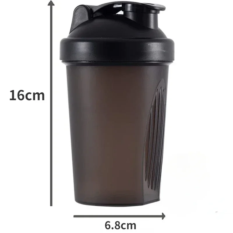 400ML Blender Shaker Bottle with Stainless Ball BPA Free Plastic Protein Shakes Leakproof for Powder Workout Gym Sport