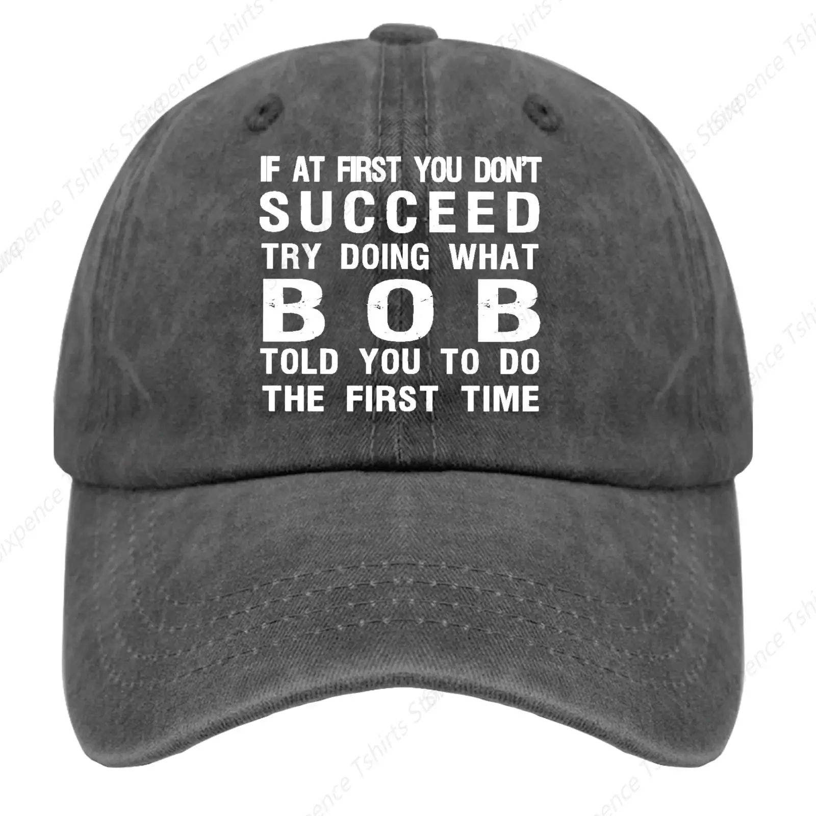 If at First You Don't Succeed Try Doing What Bob Told You to Do The First TIME Hats for Women Cyan Blue