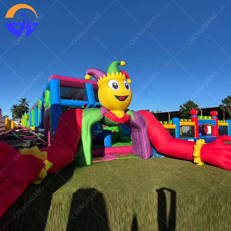 Customized Large Inflatable Clown Arch Trampoline Amusement Equipment, Outdoor Amusement Park Decorative Inflatable Prop