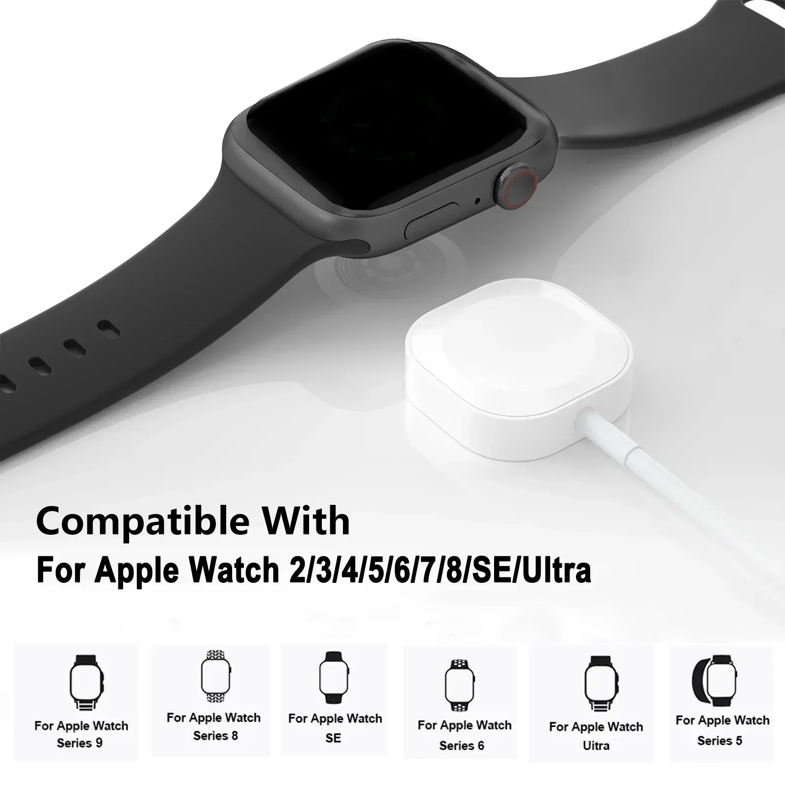 Magnetic Charger For iWatch Charging Cable Portable Wireless Charging For Apple Watch iWatch Series Ultra/8/7/6/SE/SE2/5/4/3/2/1