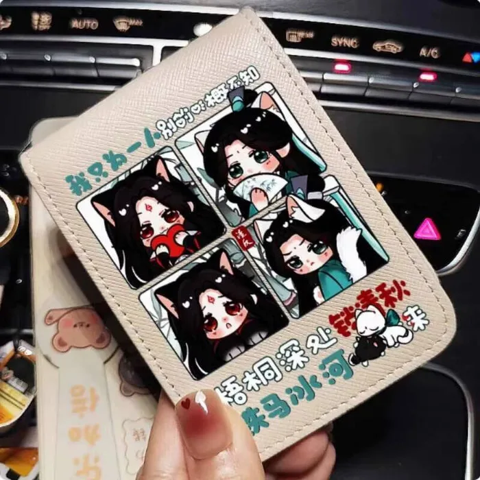 

Anime Scumbag System Shen Qingqiu Fashion Wallet PU Purse Card Cash Holder Bag Cosplay Gift B2238 Anime