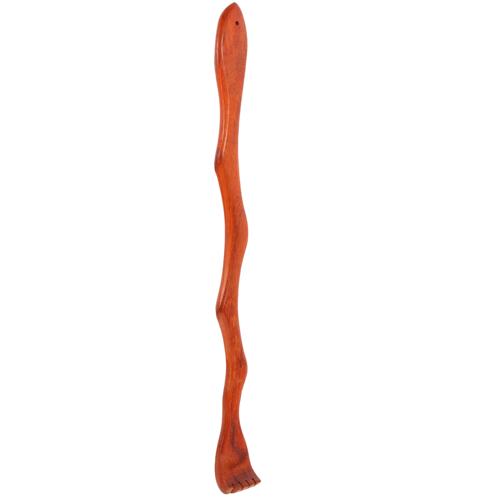 

Wooden Back Scratcher Long H Body Massager Snake Shaped Itch Relief Tool for Home Office Travel Anti Itch Durable