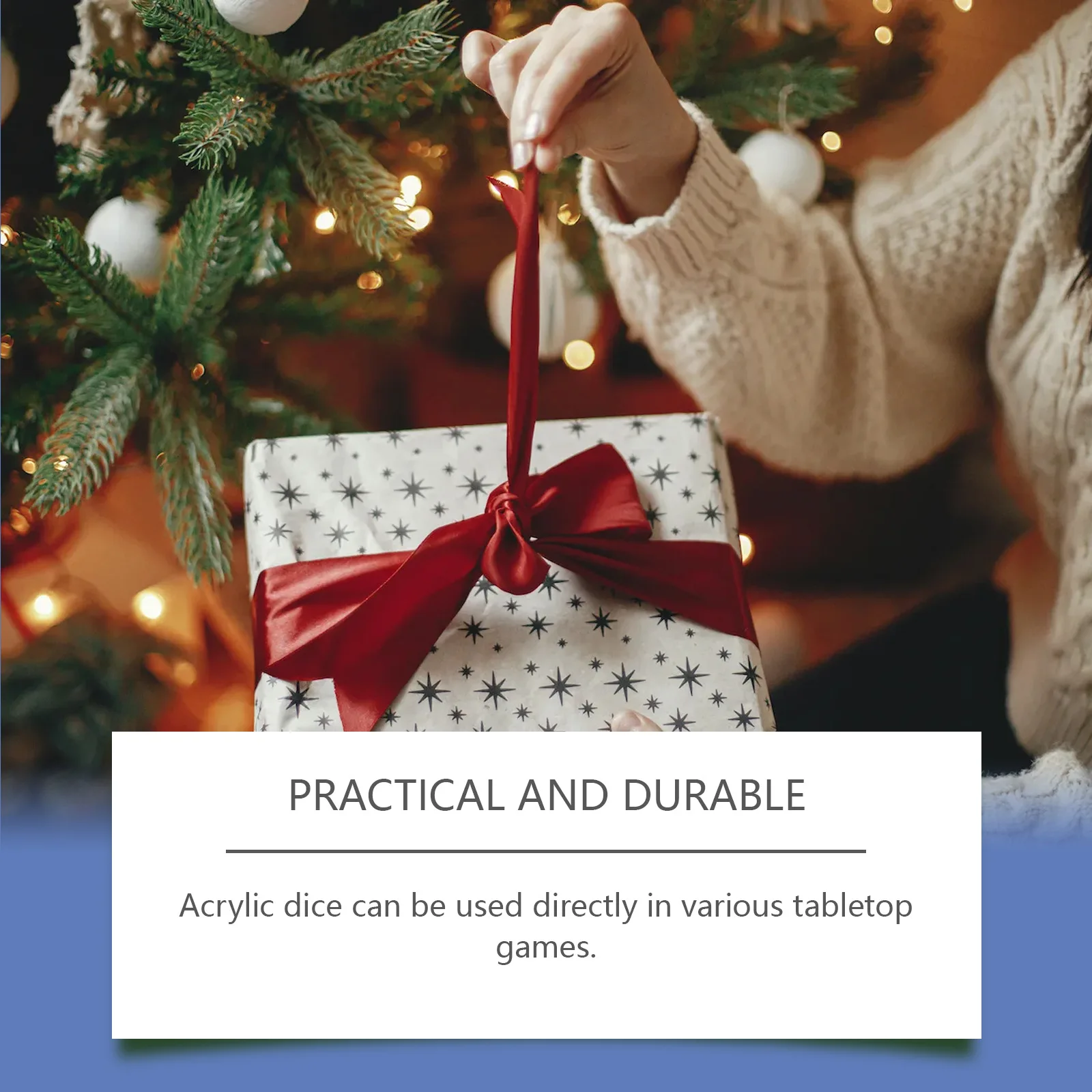 عيد الميلاد تقويم القدوم صندوق النرد 2025 عيد الميلاد العد التنازلي التقويم الاكريليك 24 يوما النرد صناديق أعمى لهدايا عيد الميلاد ديكور حفلات