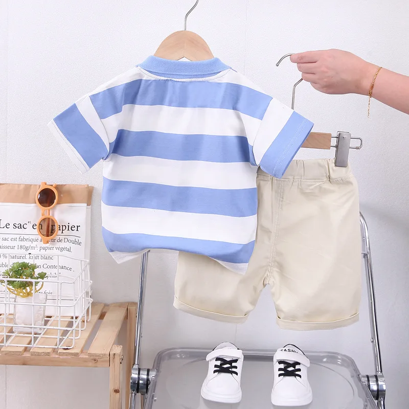 Baby New Summer Cartoon Clothing Children Boy Girls Printe Excavator T Shirt Shorts 2Pcs/sets Kids Infant Toddler Cacual