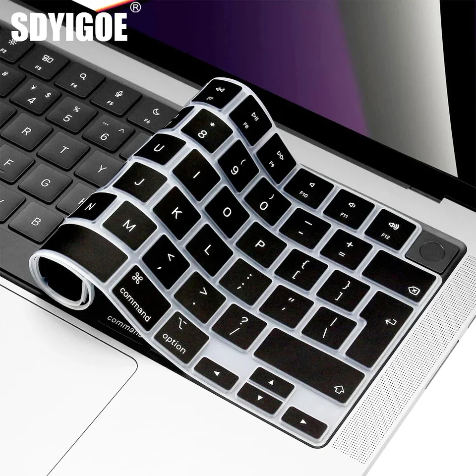 【未使用品】M2チップ13インチMacBook Air (UK キーボード) キーボードカバー 2005 - 2024 新しい M4/M3 Macbook Pro /Air 13/15