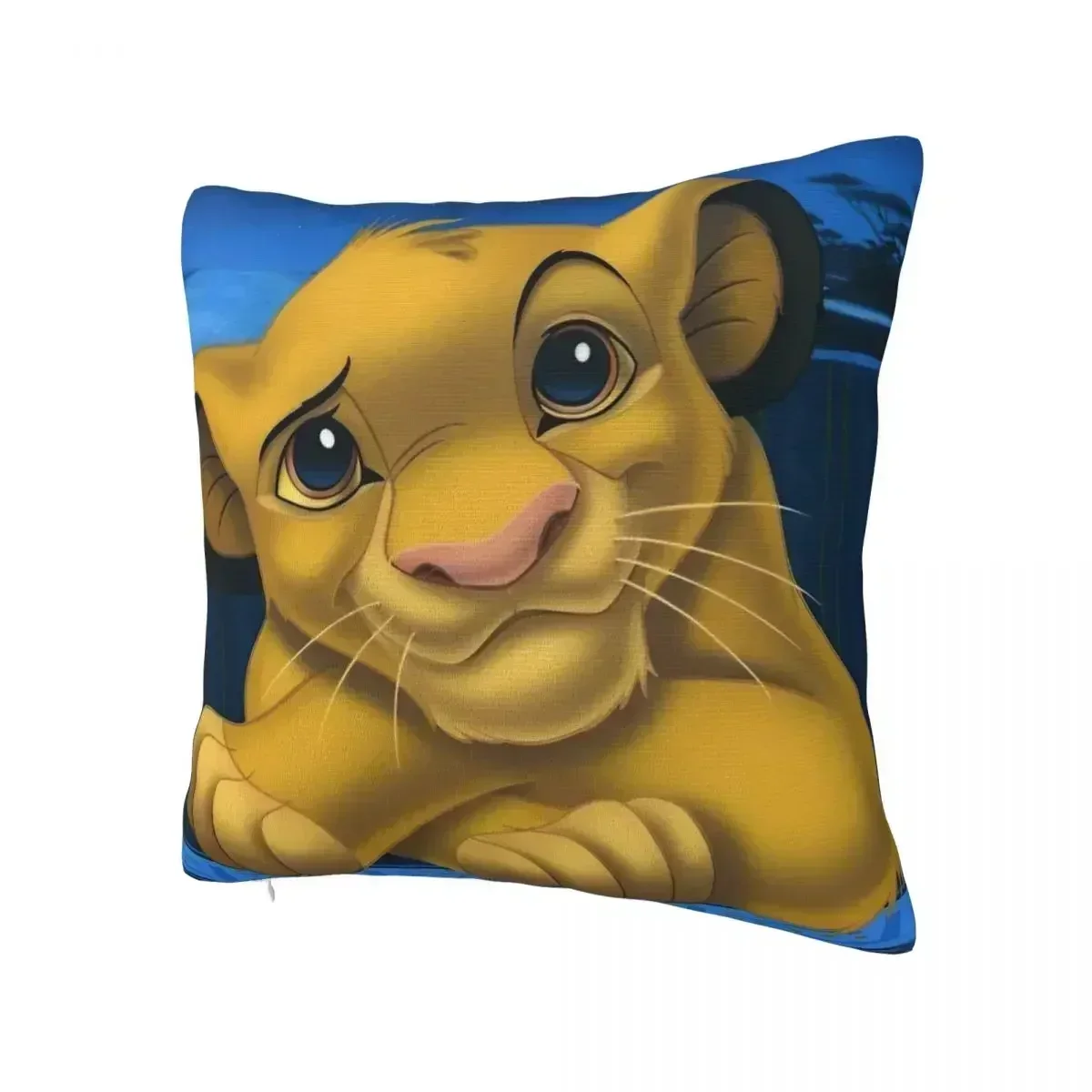 

Printed Lion King Simba Cartoon Pillowcase Polyester Cushion Cover Decorative Cute Throw Pillow Case Cover Home Square 40*40cm