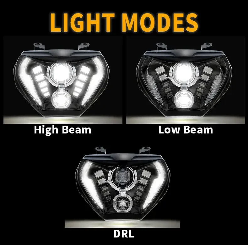 LED Headlight Assembly w/DRL For Yamaha MT07 2018 2019 MT09 2014 2015 2016 E-MARK Motorcycle Headlamp High Low Beam Accessories