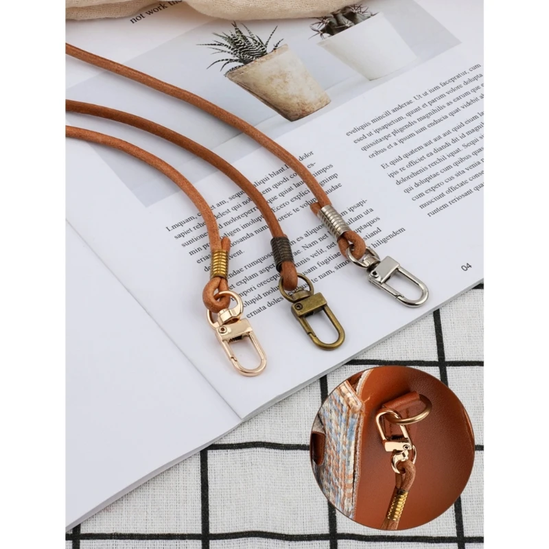 40/60/80/120cm Shoulder Bag Strap Round Band Straps Crossbody Bag Belt Replacement Purse Handcraft Bag DIY Accessories