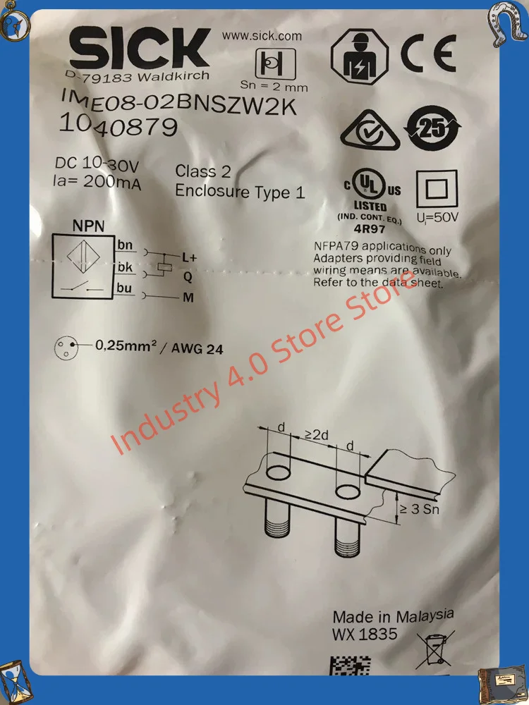 

Proximity switch IME08-02BNSZW2K IME08-02BNSZW2S Brand New IME08-02BPSZW2S