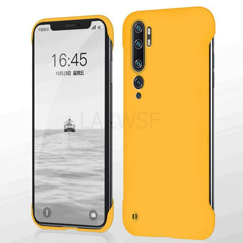 Frameless Slim Matte Hard PC Back Cover Case For Xiaomi Mi Note 10 Pro MiNote10 Pro ShockProof Fundas Coque