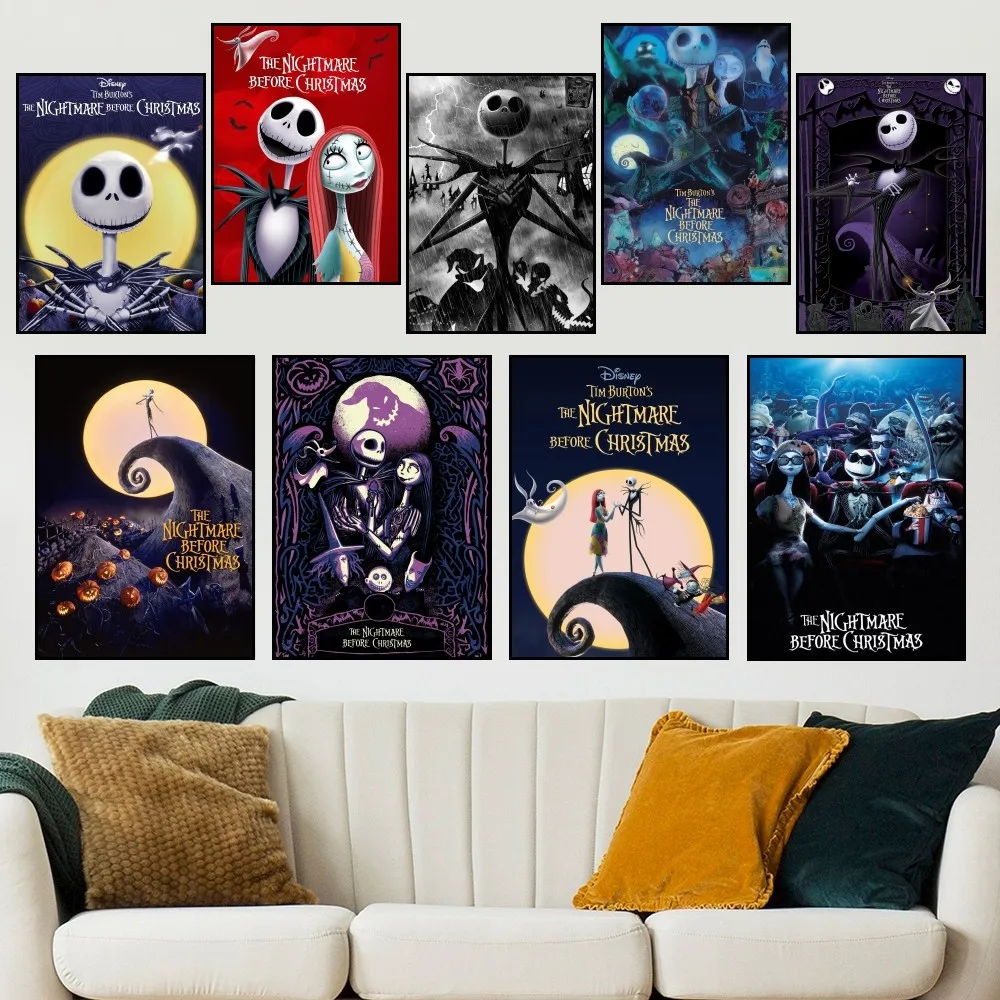 

MINISO Disney The Nightmare Before C-Christmas P Poster Home Prints Wall Decoration Living Room Painting Bedroom Office