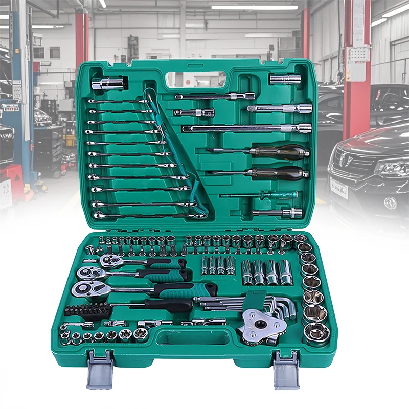 

121pcs Full Set Multifunctional Toolbox Auto Repair Tools set Ratchet Wrench Car Repair Tools With Car Repair Combination