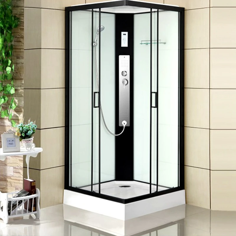 Household integrated shower room, overall dry and wet separation, glass partition small apartment bath room