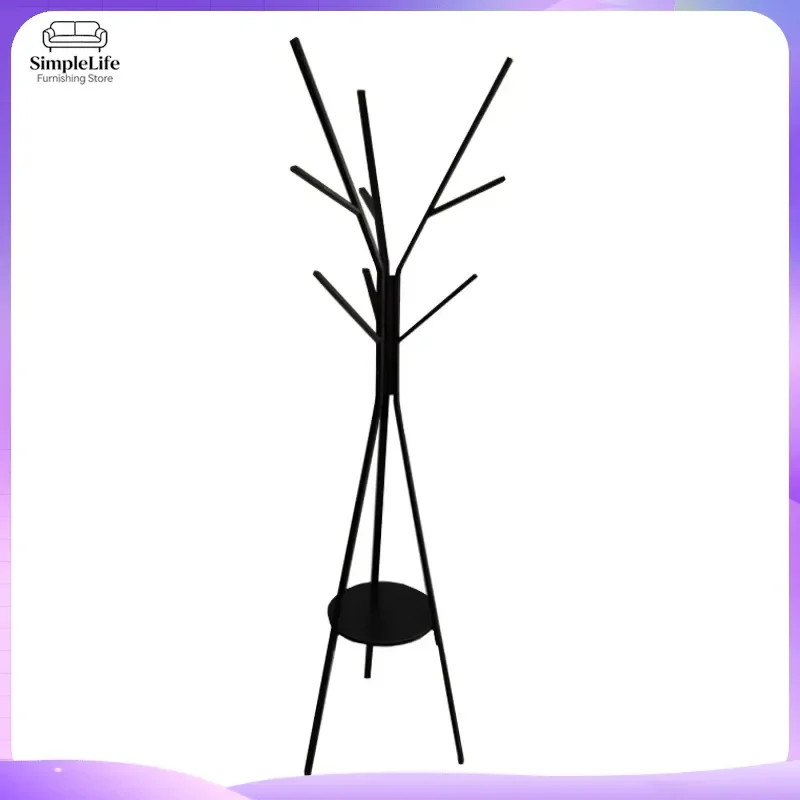 Modern Wrought Iron Coat Rack Tree Stand Branch Design Hat Hanger Organizer for Living Room Bedroom Corner Home Furniture