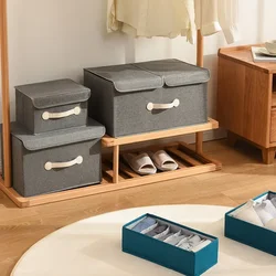 Clothes Toy Storage Box Folding Dustproof Organizer Bedroom Shelf Safe Odorless Organizers of Cabinets Drawers for Bedding Quilt