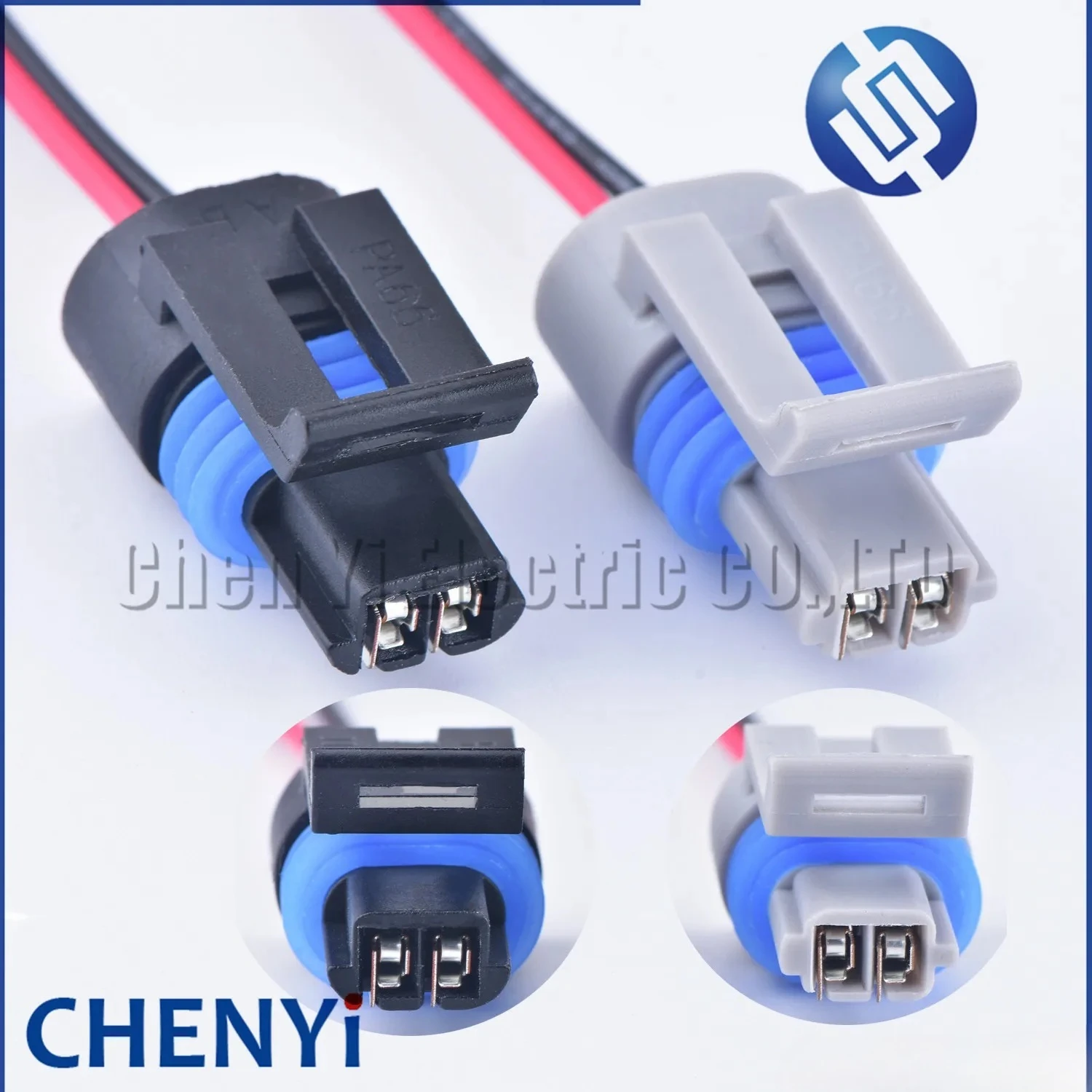 2 Pin/Way Manifold Intake Air Temp Car Connector Plug With Pigtail 12162197 For GMC IAT MAT ACT Sensor with 15cm 20AWG