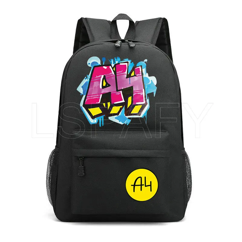 А4 Backpacks Vlad A4 Paper Printing Teenager Boys & Girls Cool School Bag Young Mens & Womens Fashion Traveling Backpack Мерч A4