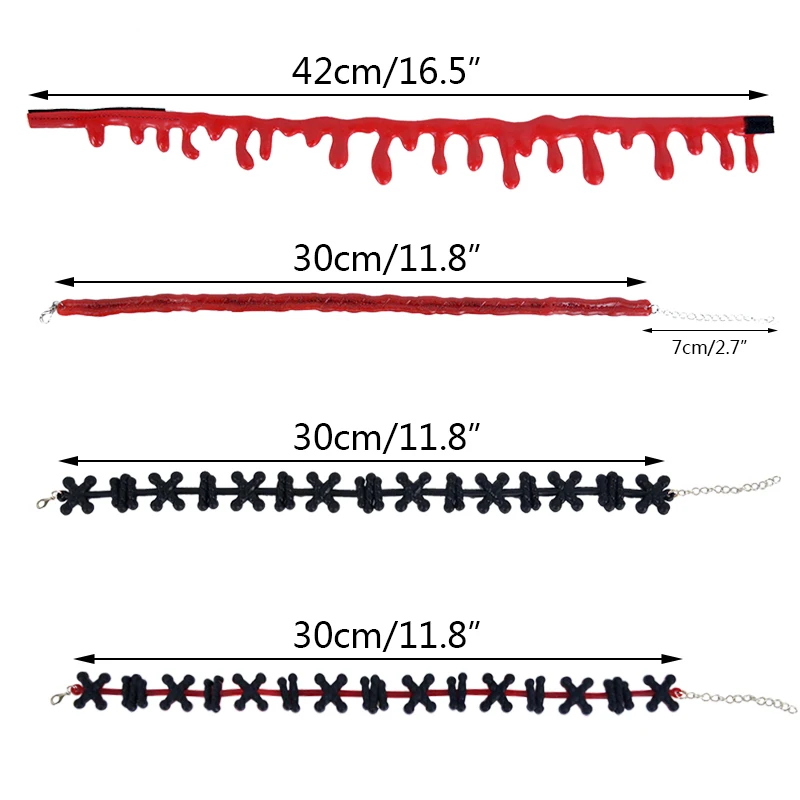 Halloween Blood Drop Necklace Creative Funny Red Beads Tassel Pendant  Halloween Party Necklaces Jewelry Accessories