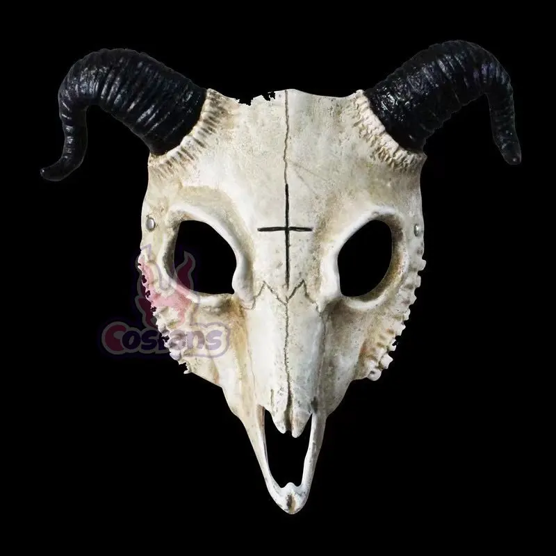 Goat Skull Mask Masquerade Cosplay Carnival Party Demon Animal Skeleton Mask Rave Halloween Mask Party Cosplay Props image 3