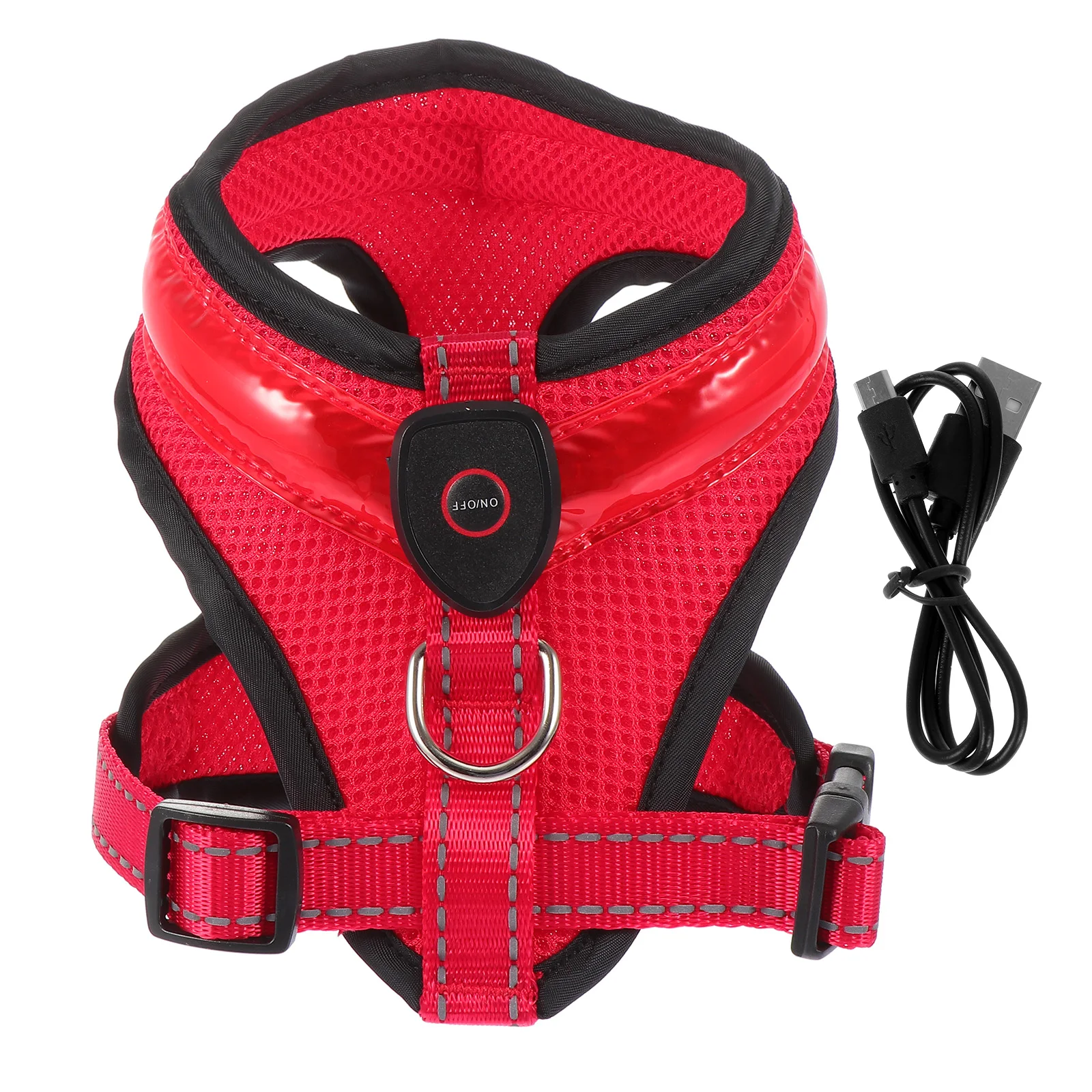 

Glowing LED Vest Harness for Dog Accessories Night Walking Reflective Nylon Work