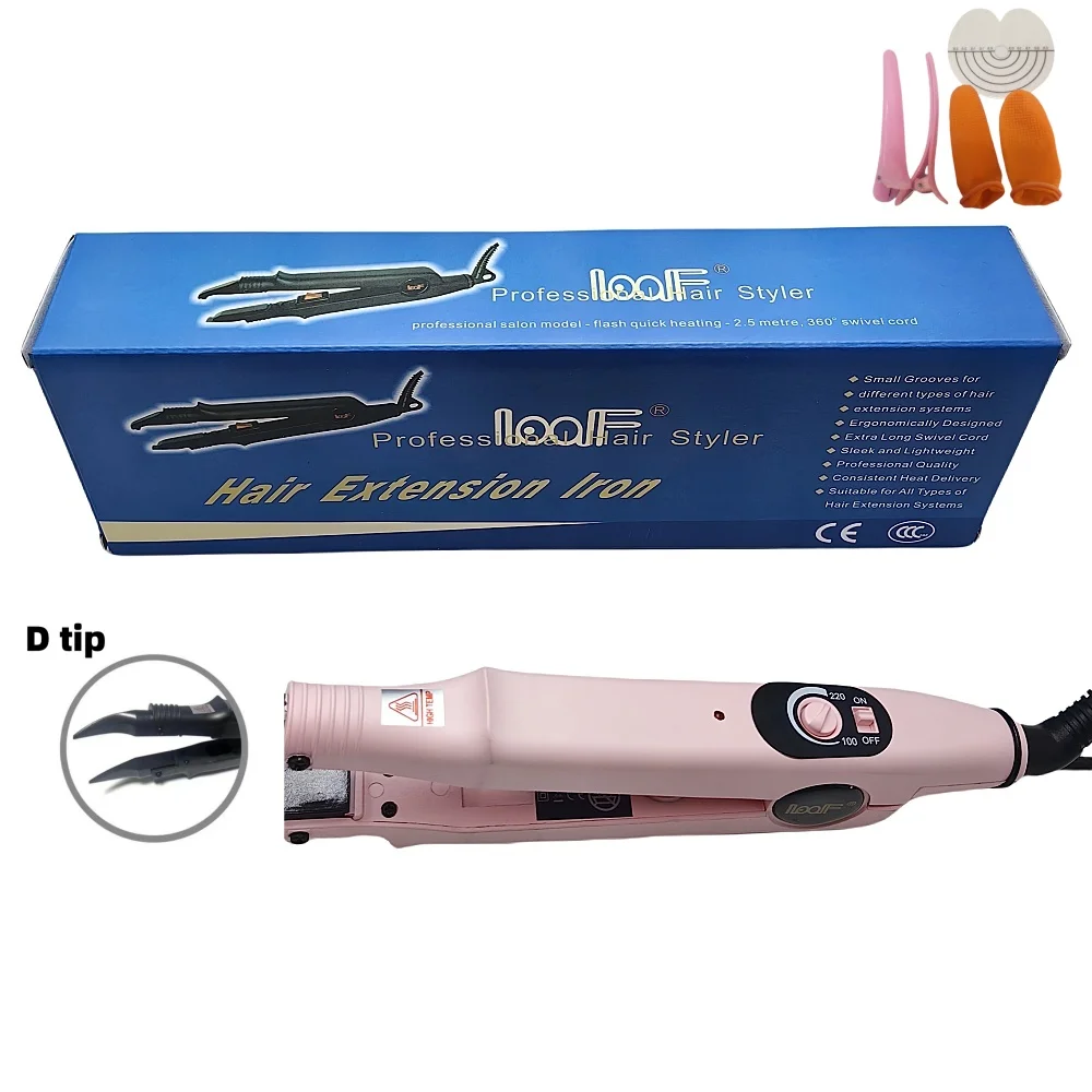 611D，the most popular pointed high-temperature mini seamless hair extension tool, professional hairdressing installation tool