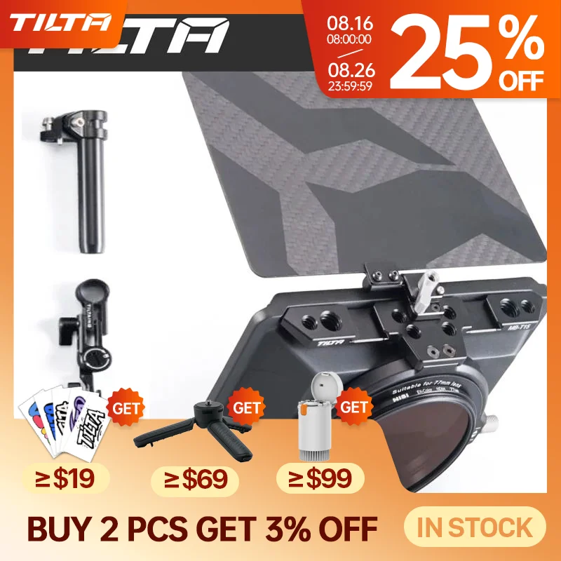 Tilta MB-T15 4*5,65 Mini Matte Box Kohle faser Top Flagge für DSLR spiegellose Kamera für Sony FX30 FX3 für Canon