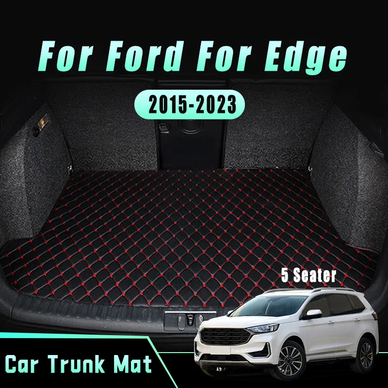 

Car Trunk Mat for Ford Edge 2012 2013 2014 2015 2016 2017 2018 2019 2020 2021 2022 2023 Waterproof PU Leather Car Carpet