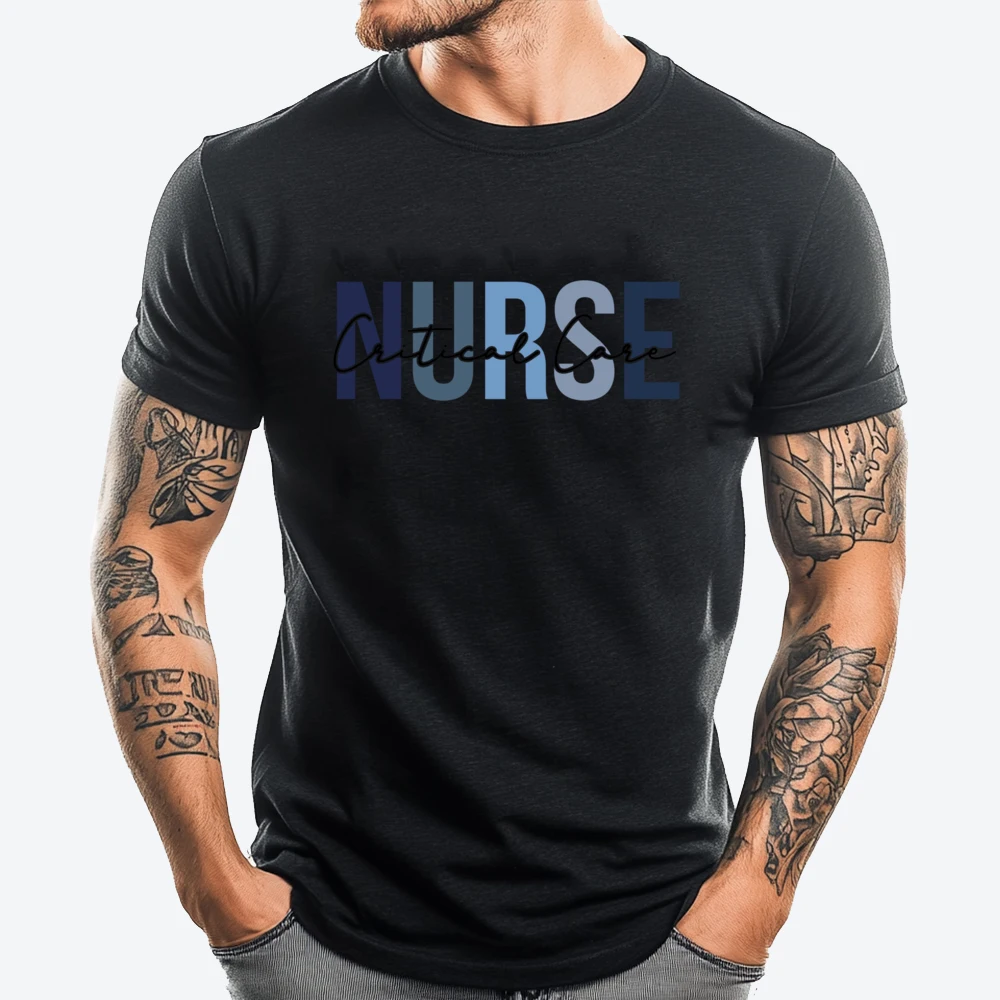 

Nursingretro Critical Care Nurse Print For Nursing Student Mens Clothing Plus Size Men's Shirts Easter Sunday
