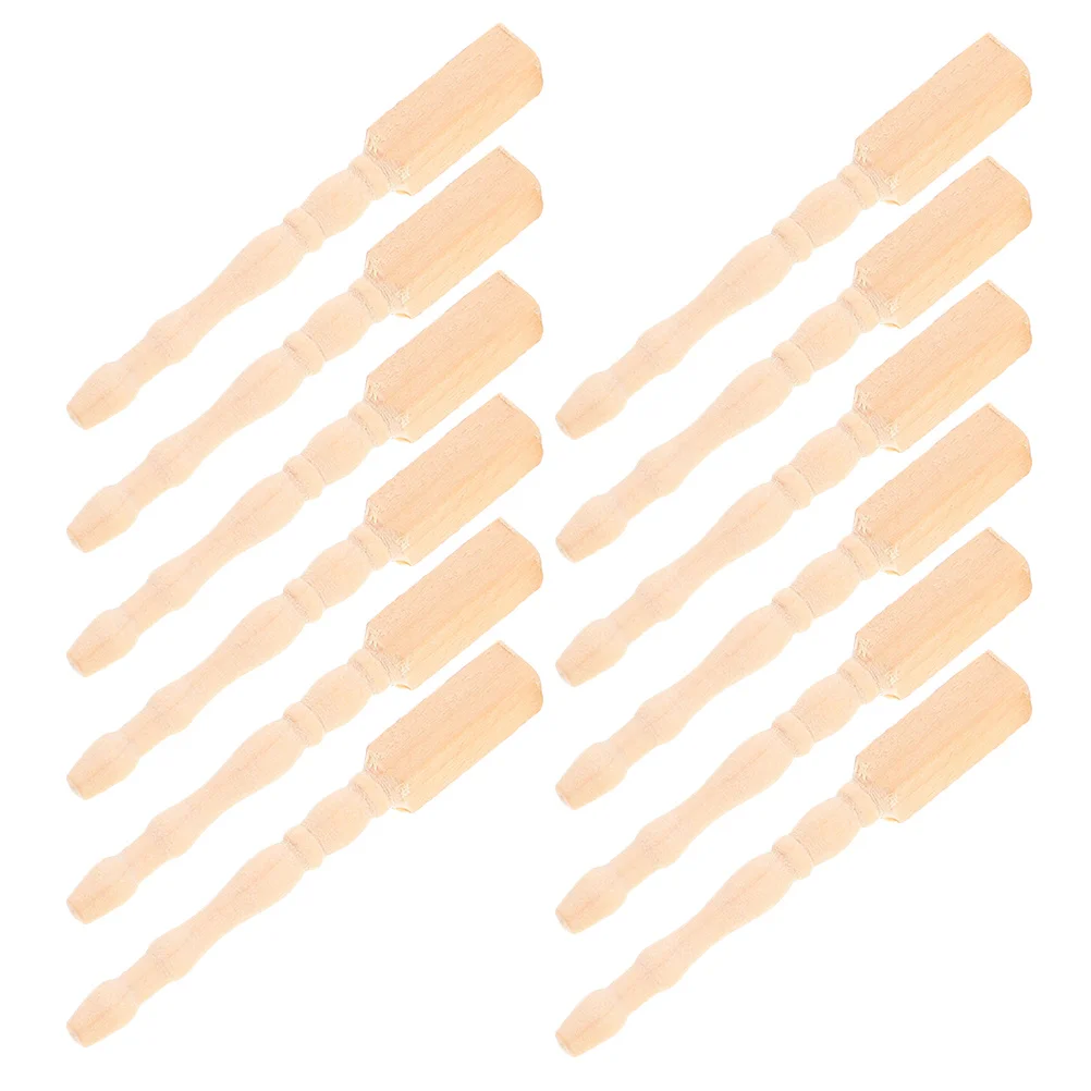 12個の木製テーブル脚ミニチュアドールハウス家具金具リアルなデザインデスクコーヒーテーブルキャビネットサポート用