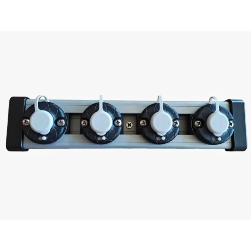 Multifunctional aluminum alloy socket bracket contains 4 octagonal bases, boat platform boat, ocean boat universal accessories