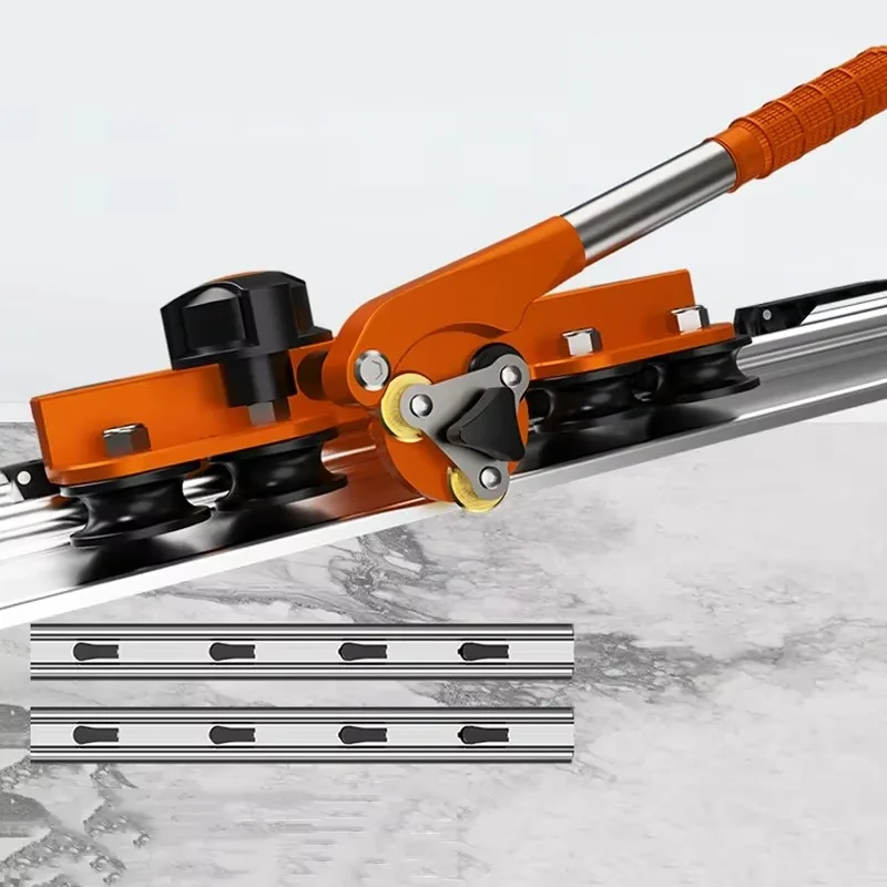 Multifunctional Tile & Rock Slab Large Format Track Cutter, Manual Sliding Rail Push Cutter, Cutting Tool for 1.5M-1.8M Slabs