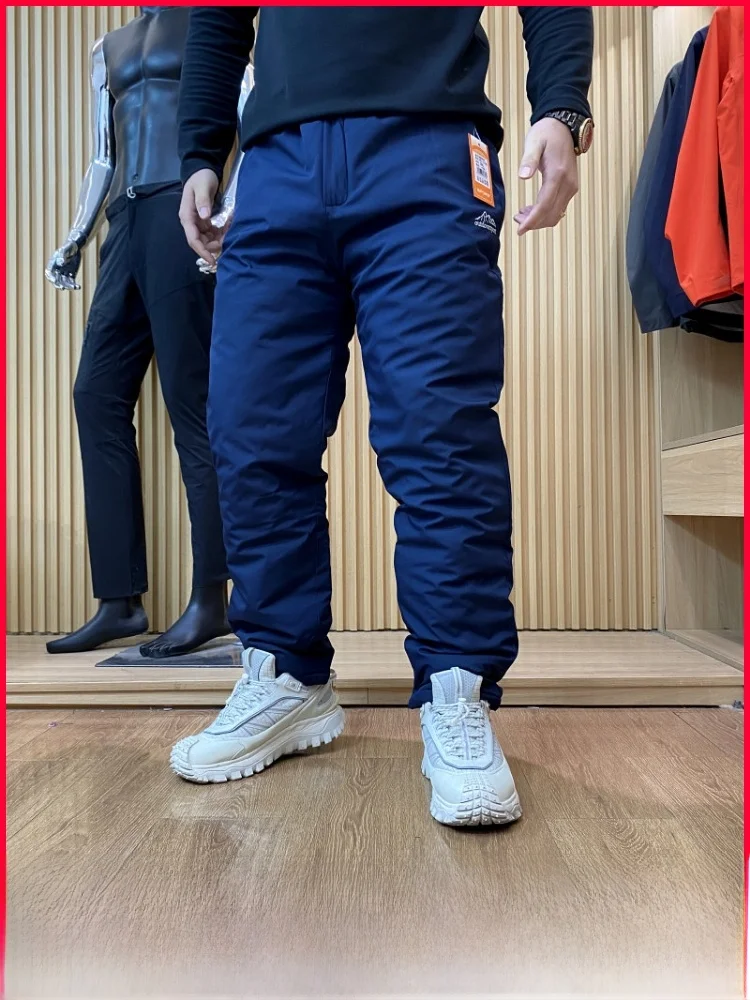 

Утепленные хлопковые брюки для мужчин: повседневные, прямого кроя, теплые, осенне-зимние, для активного отдыха, модные длинные брюки