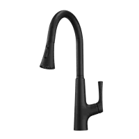 Matte black kitchen Faucet sensor with Pull out Sprayer SUS304  For Kitchen Sink