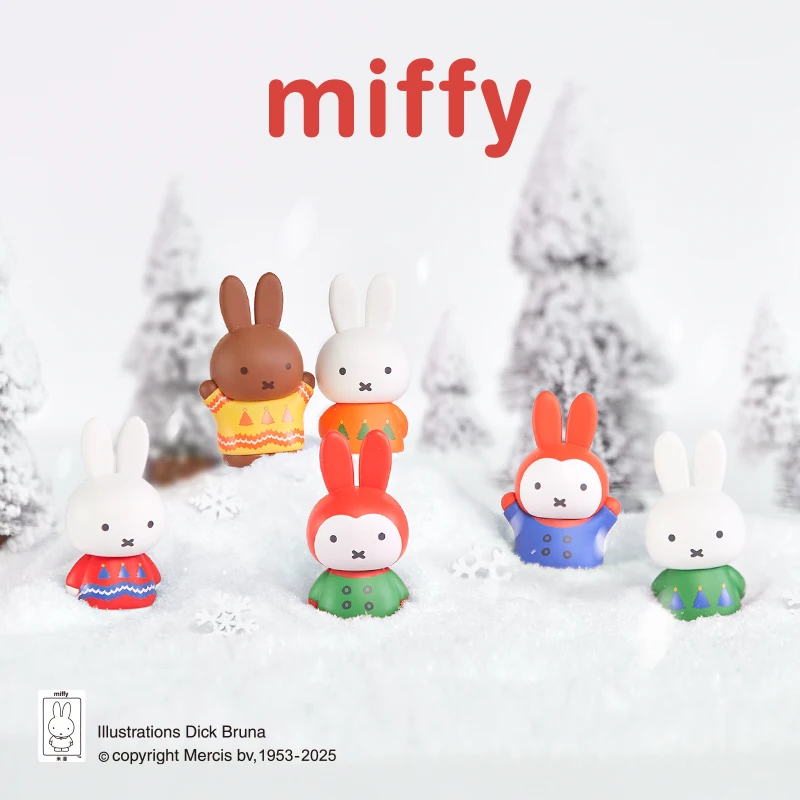 Kawaii Nijntje Nieuwe Winter Serie Blind Box Handgemaakte Schattige Pop Cadeau Ornament Kerstcadeau Speelgoed voor Meisje