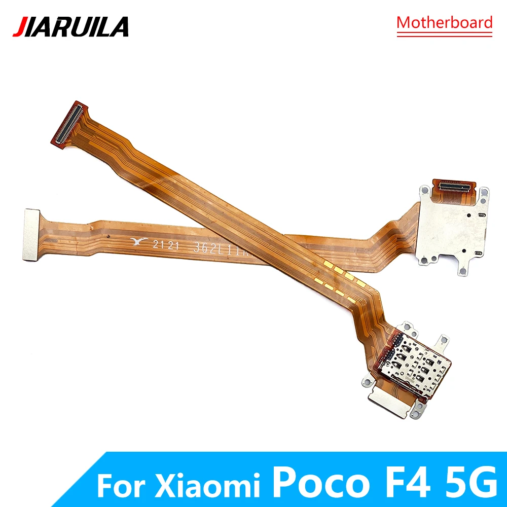 NEW For Poco F4 5G SIM Card Holder Tray Slot Reader Socket Flex Ribbon Cable Connector Board Replacement For Xiaomi Mi 11 Lite