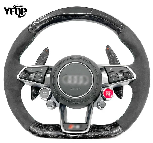 

Для Audi Новый A3 A4 B9 A5 RS3 RS4 RS5 S3 S4 S5 TT TTS TTRS R8 Спортивное светодиодное рулевое колесо из углеродного волокна