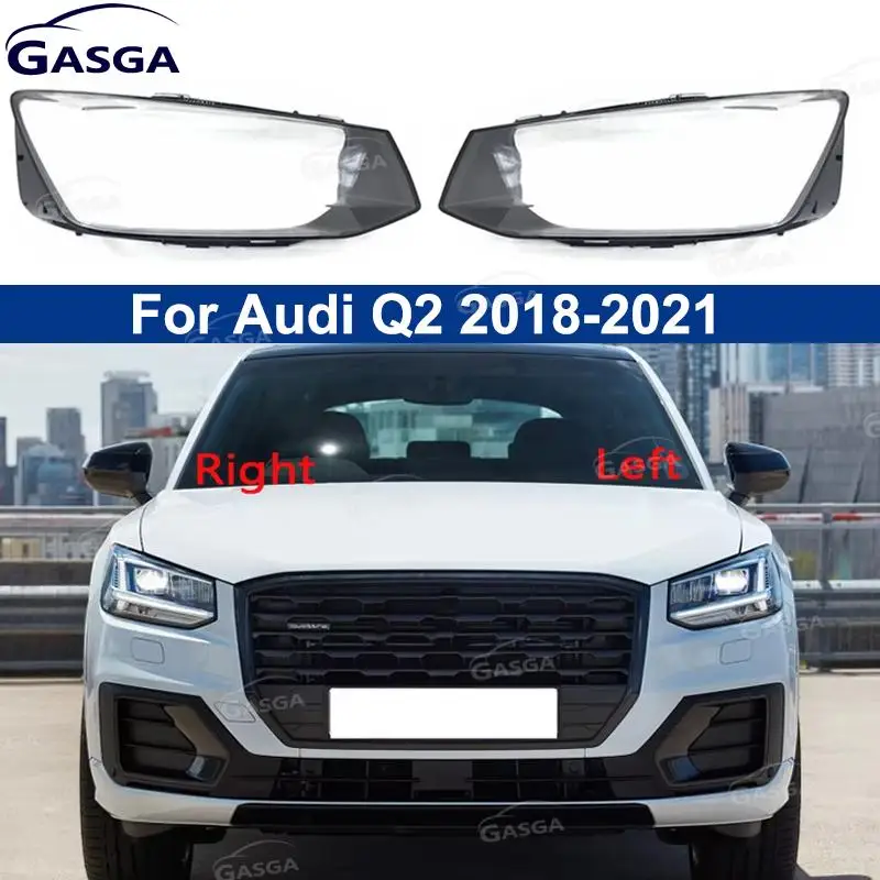 

Линза фары для Audi Q2 Q2L 2018-2021, крышки линз передней фары автомобиля, прозрачный абажур