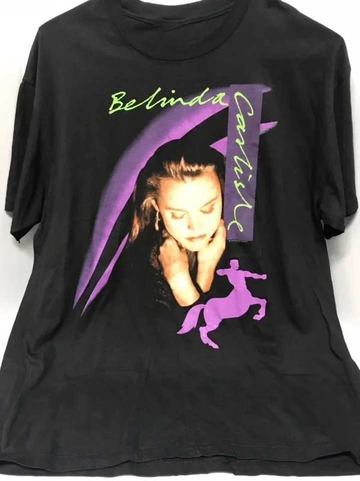 VTG Belinda Carlisle Men T-shirt Black Unisex Tee All Sizes 1F754