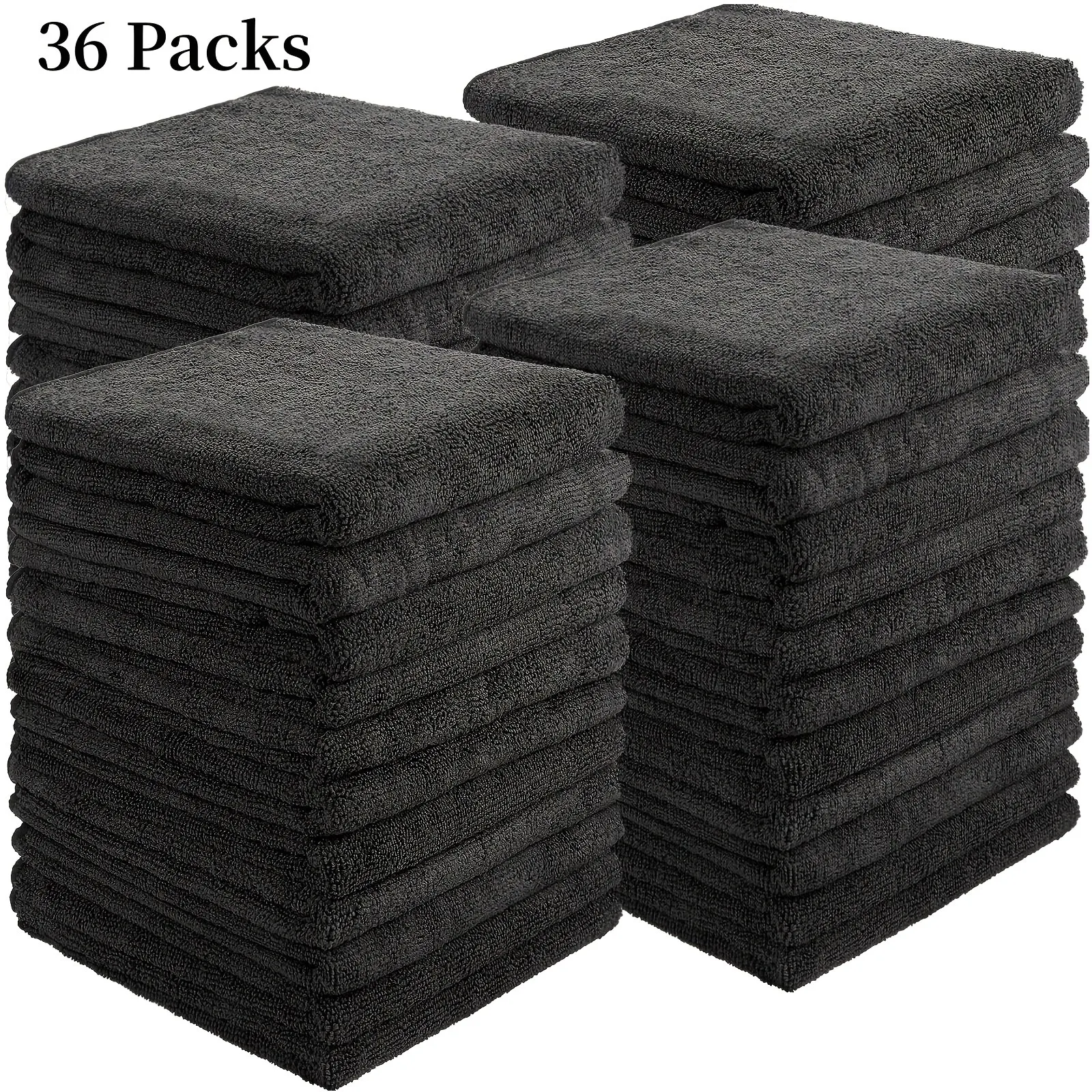 36-Pack Bleach-Resistant Microfiber Towels (1628 in)  Soft, Quick-Dry & Highly Absorbent for Salons, Gyms, Spas, Shaving, Hair