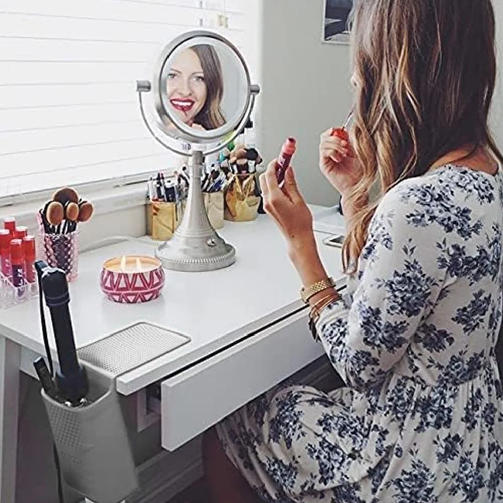 Strong Suction Cup Hair Tool Holder Portable 460°F Heat Resistant Pouch Hair Straightener Mat Home Storage