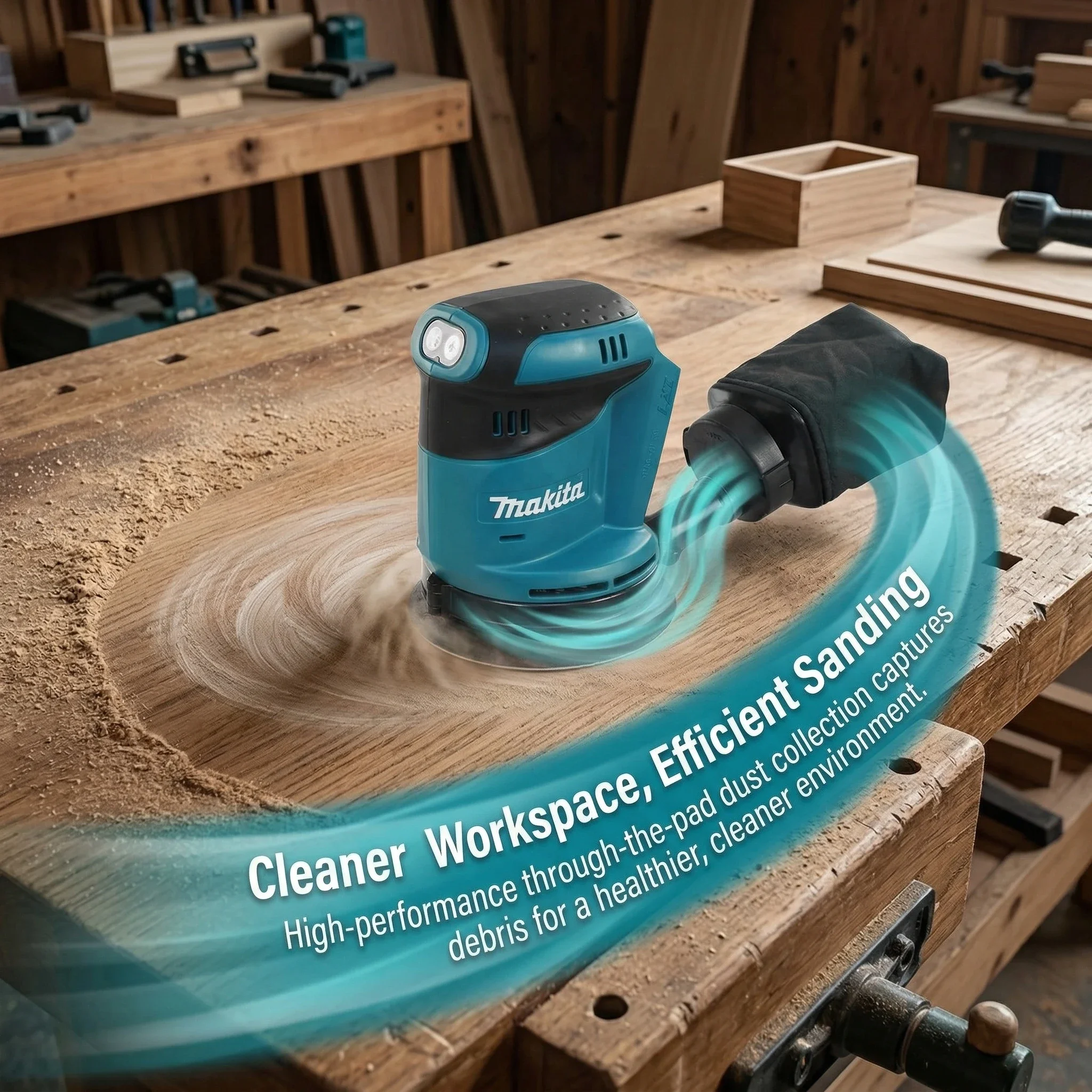 Makita DBO180Z 18V Ponceuse or - Random Orbital Sander avis et prix