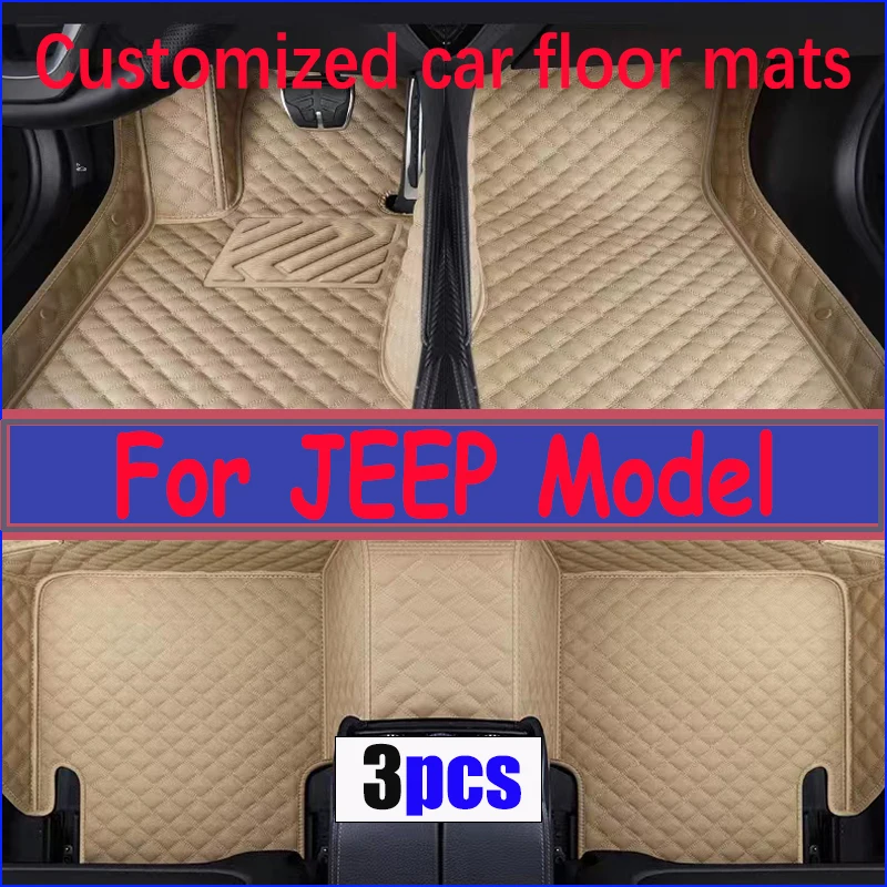 

Car Floor Mats For JEEP Compass Wrangler Grand Cherokee Renegade Patriot Liberty Commander Wagoneer Car Accessories