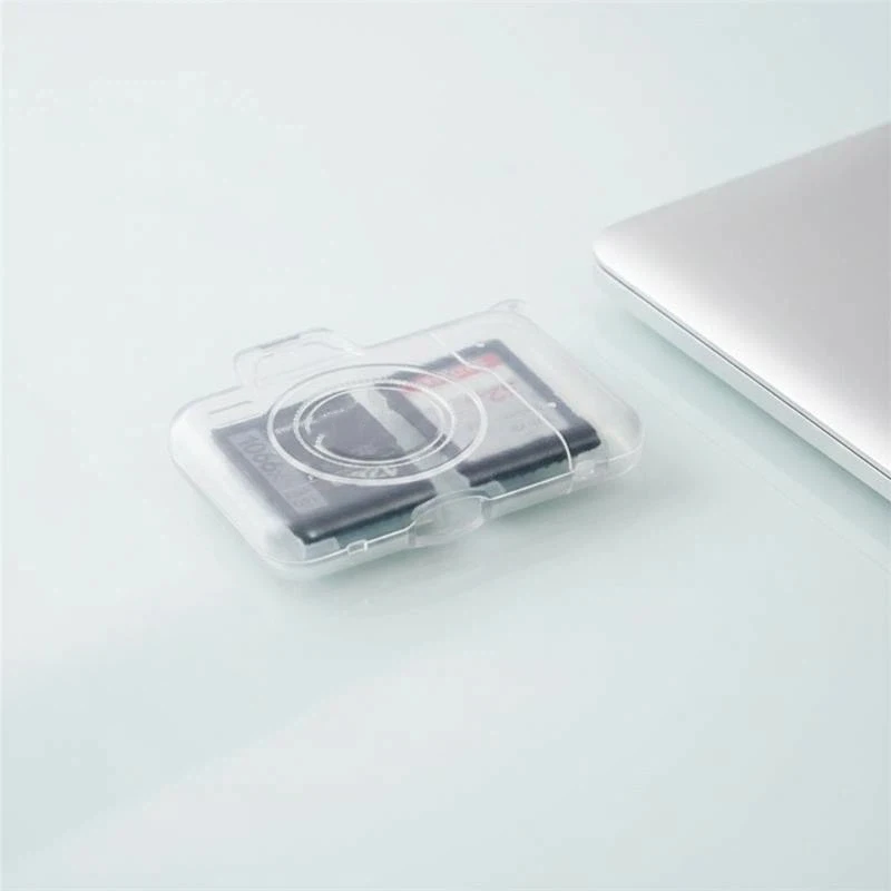Scratch-resistant Camera Shaped Card Holder Portable Slim Storage Organizer for Daily Commute Travel