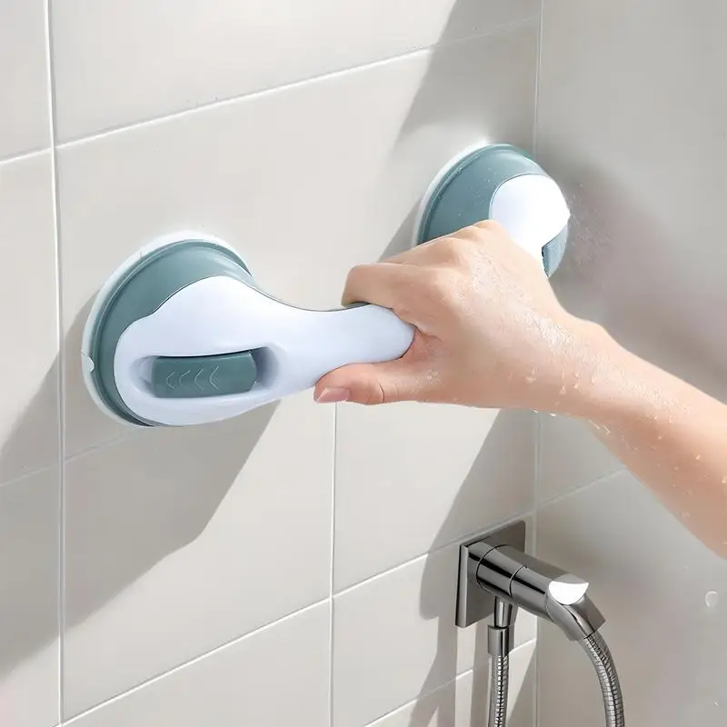 Shower Grab Bar For Seniors Suction Shower Handrails Safety Bar Shower Handle Bath Handle Anti-Slip Bathroom Grab Bar Wall