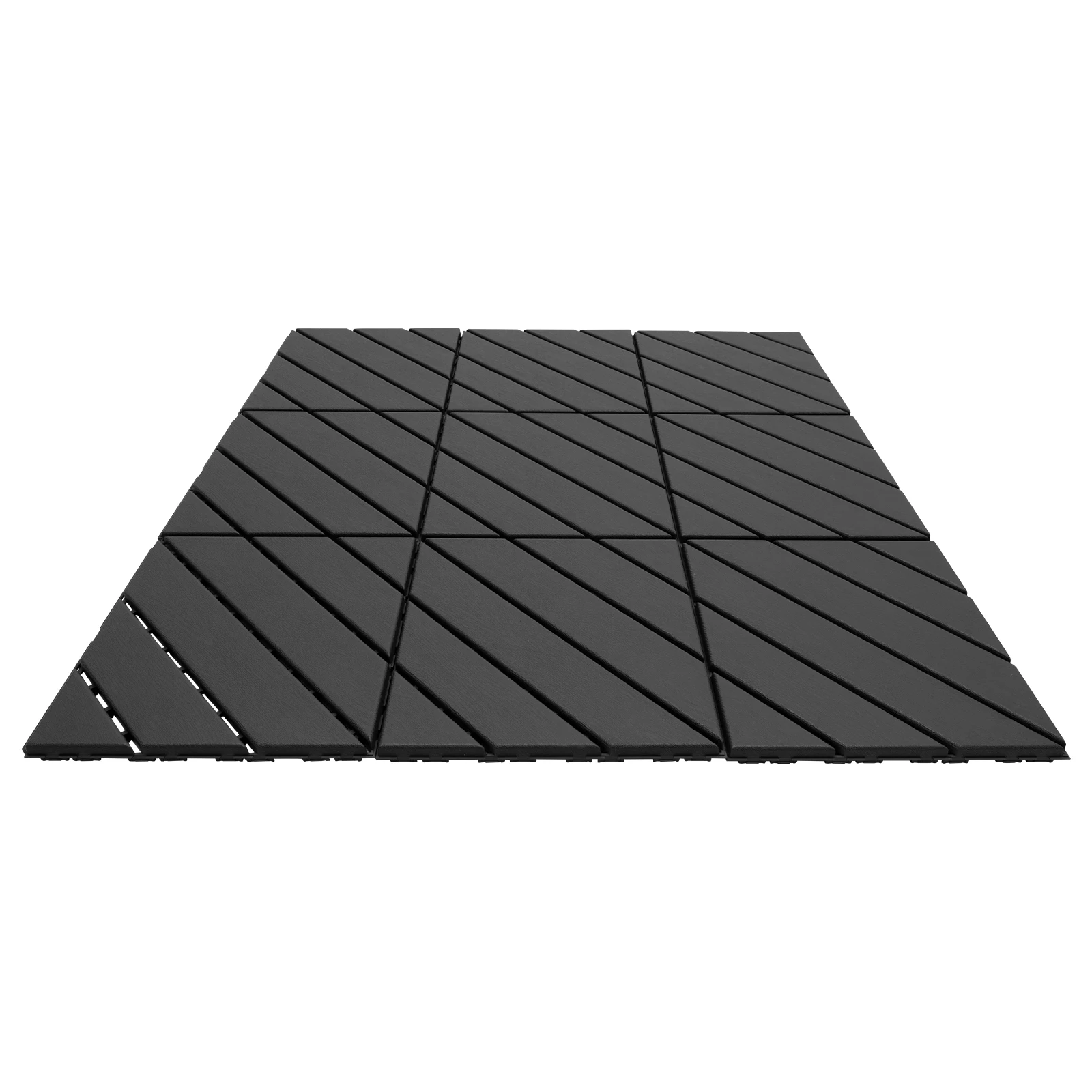 Plastic Interlocking Deck Tiles, 36 Pack Outdoor Patio Flooring, 12