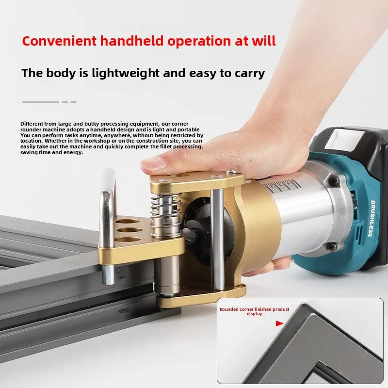 Picture 4: Portable Electric Window Sash Corner Rounding Machine Lithium Battery Aluminum Alloy Cutting Tool