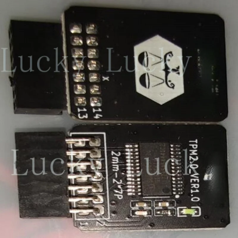 f  For ASUS Motherboard Chip DIY Updating TPM 2.0 Module 2.0mm Space 14-1 Pin